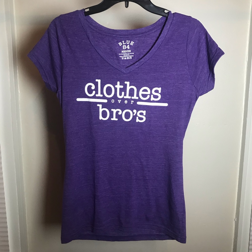 Purple V neck Top